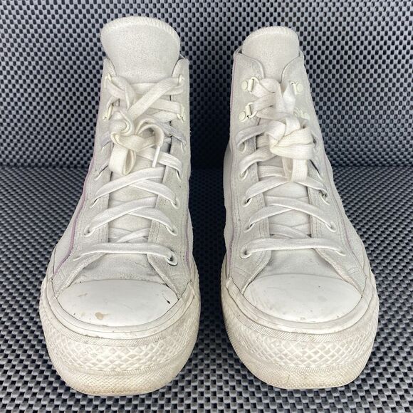 Converse All Star Hi Lift Platform Sneakers Womens Size 8.5 Leather A05962C - Picture 5 of 13